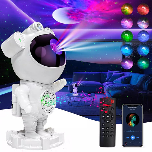 Astronauta Proyector Bluetooth Parlante
